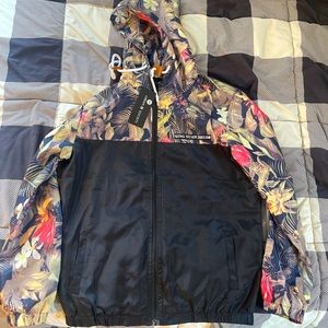 Floral windbreaker